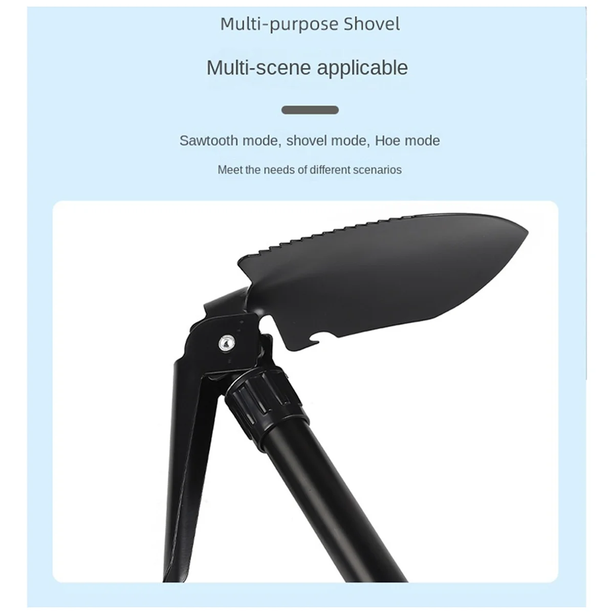 BAAU Folding Engineers Shovel, Easy to Carry, Emergency Rescue, Outdoor Adventure Engineers Shovel Camouflage Storage Bag