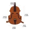 Women Violin Shape PU Leather Backpack Purse Fashion Handbag Travel Daypack College School Rucksack E74B 6