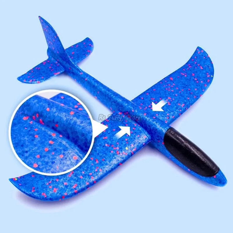 Hand Launch 37cm Flying Throw Airplane Outdoor Sports Toys for Children Glider Aircraft Model Foam Gliding Boys Fun Game Figure 3
