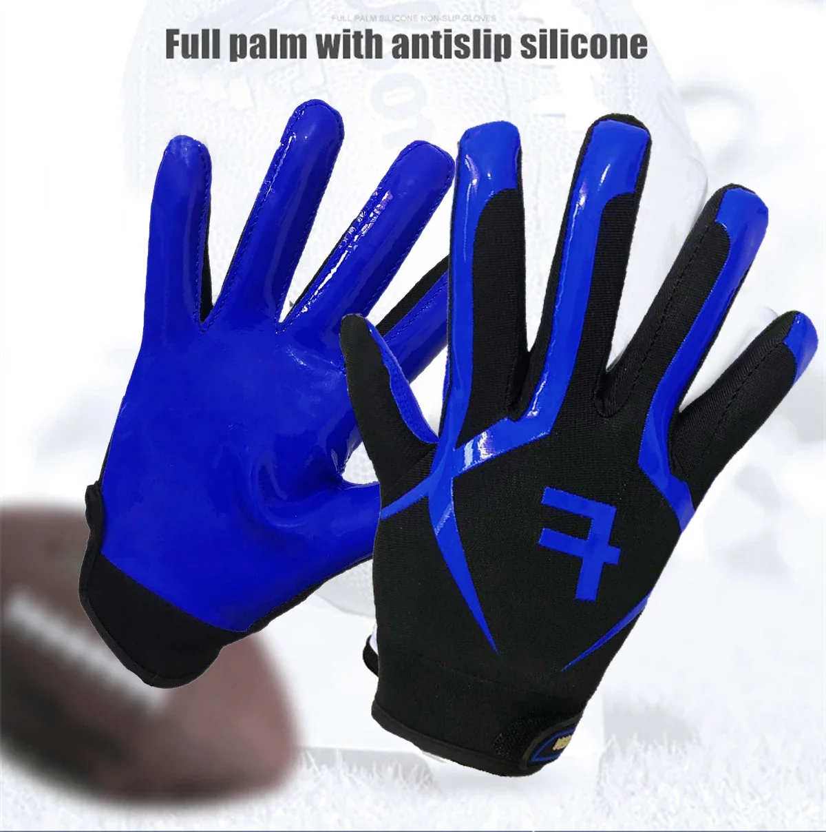 Professional Youth Kid American Football Gloves Receiver Soccer Goalkeeper Glove Riding Boys Girls 5-14 years old