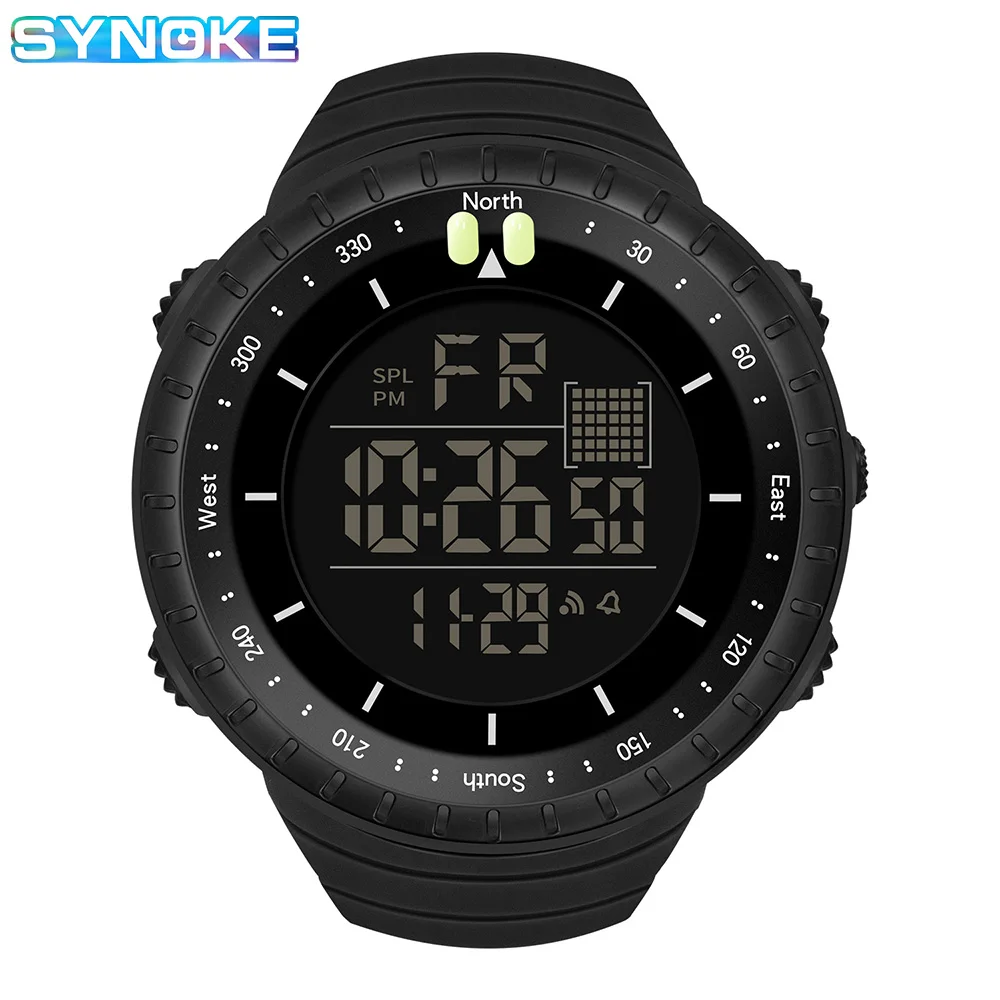 Watch Outdoor Sports Multifunctional Waterproof Large Screen Display Luminous LED Digital For Men Fashion Camouflage Watch 5