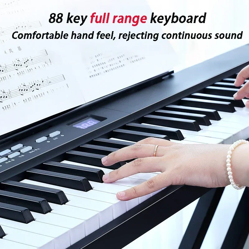 Folding Adult Electronic Piano 88 Keys Professional Midi Bluetooth Controller Keyboard Portable Organ Children's Musical Piano