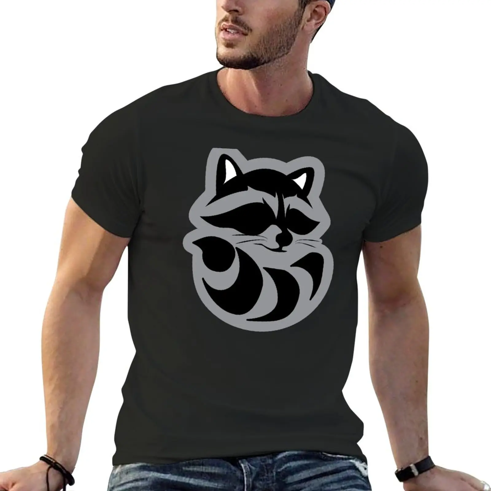 

Trash Panda (on black background) T-Shirt customs design your own customizeds mens graphic t-shirts