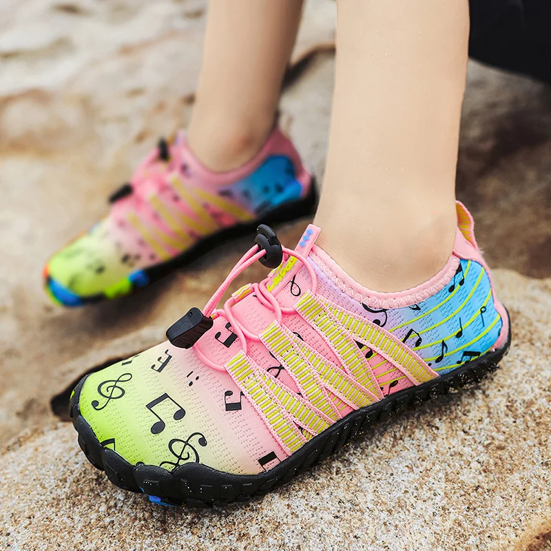 Children Quick-Dry Water Sports Shoes Boy Girl Breathable Aqua Shoes Swimming Beach Sneakers Diving Barefoot Surfing Wading Shoe