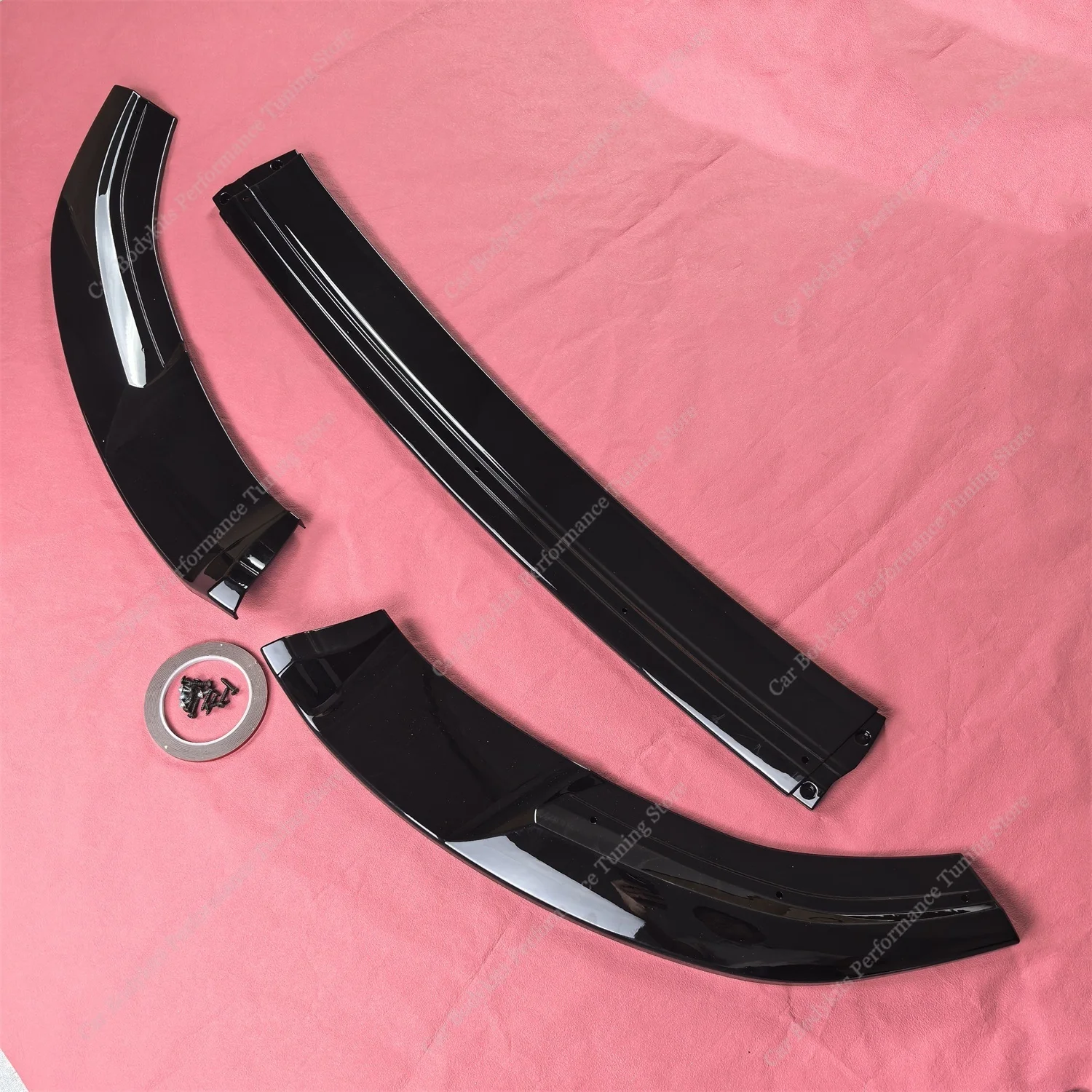 글로스 블랙 프론트 범퍼 립 스포일러 스플리터, Bmw F44 218i 218d 220i 220d M235i 4-문짝 M 스포츠 2020-2024 바디 키트 튜닝