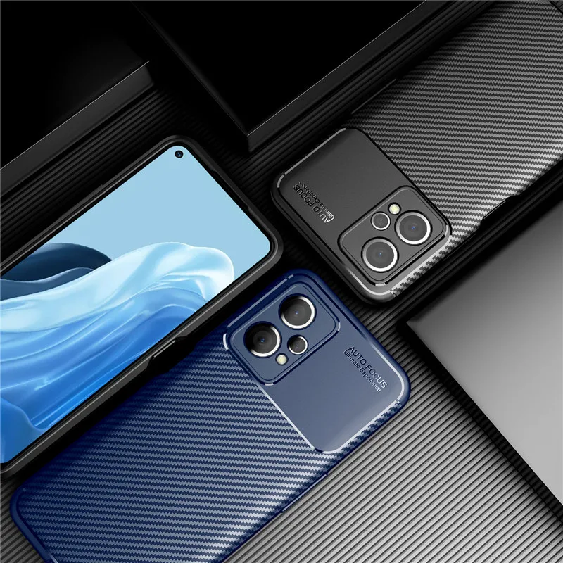 

Противоударный чехол для OnePlus Nord CE 2 Lite, чехол для OnePlus 10R Nord CE 2 Lite из углеродного волокна, мягкий силиконовый бампер Nord CE 2 Lite