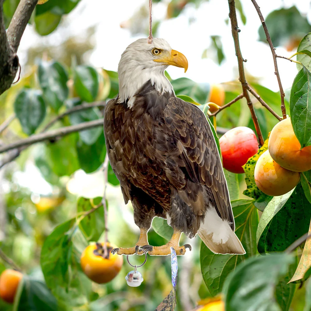 

Owl Pendant Realistic Bird Deterrent Hanging Garden Outdoor Ornament Decor Deterrents Decorative Craft Tree Eagle for