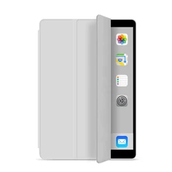 EMTRA Ultra-Slim Transparent Silicone Case for iPad - 2021 Edition & Earlier (Gray)