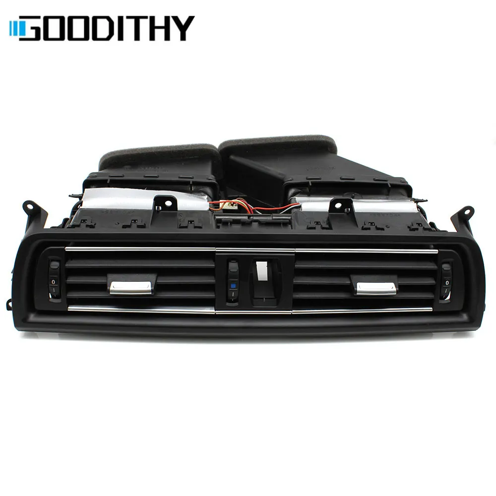 Vorne Mitte Dash Klimaanlage Verchromte AC Vent Outlet Komplette Montage Für BMW 5 Series F10 F11 F18 64229166885 64229209136 – Detail 3