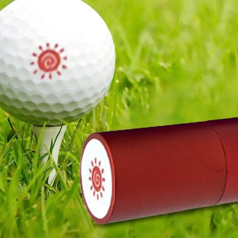 Golf Ball Stamper Stamp Marker Impression Seal Quick-dry Plastic Multicolors Golf Accessories Symbol For Golfer Gift