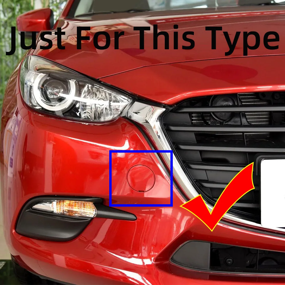 MKVAXR Car Front Bumper Tow Hook Cover Hauling Hook Eye Lid