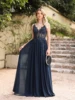 formal dresses for weddings | A-Line Evening Dress with Beaded Appliques