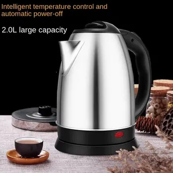 2L Food-grade Stainless Steel Electric Kettle Fast Boiling Hot Water Heater, Multi-purpose Teapot for Coffee, Beverage Daily Use 1