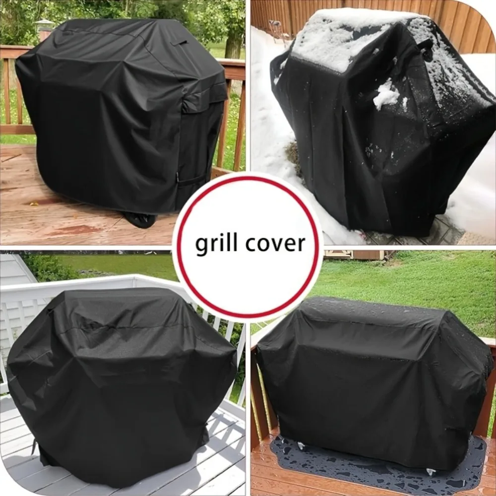 Premium 58-Inch Outdoor Grill Cover - Waterproof, UV-Resistant, Tear-Proof, Fade-Resistant Material