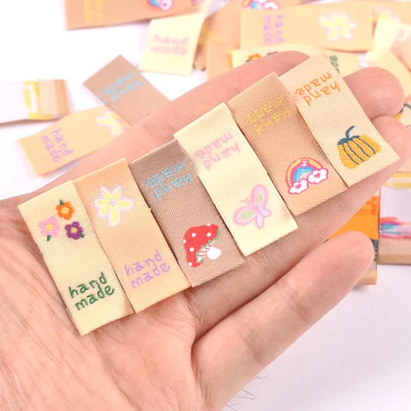 50 Stück Waschbare Gewebe-Etiketten - Zum Aufnähen Auf Kleidung & Handarbeit