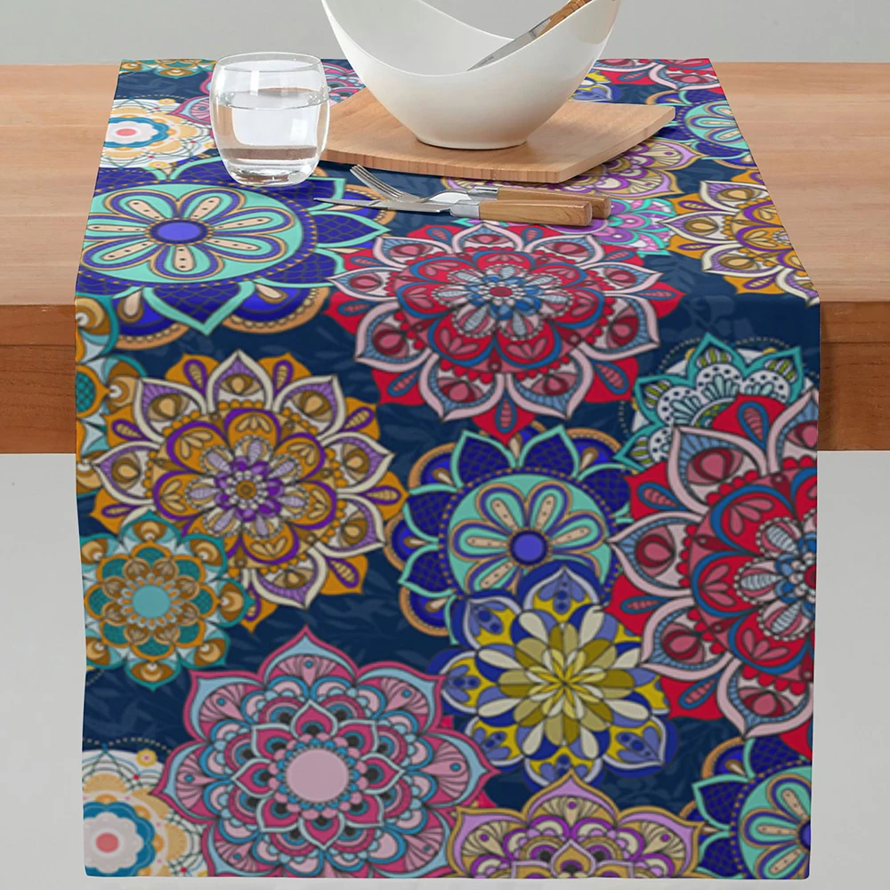 Boho-Morocco-Table-Runner-Classic-Geometric-Pattern-Table-Runners ...