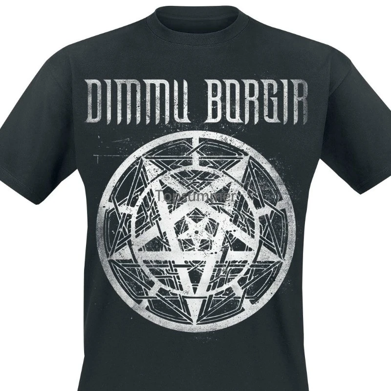 

Men T Shirt Pentagram Logo Dimmu Borgir Funny T Shirt Novelty Tshirt Women