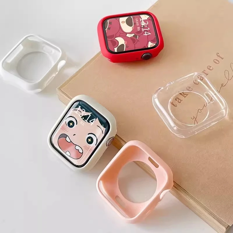 Gehäuse + Armband für Apple Watch 11-10 46 mm 42/40 mm 44/41/45 mm Stoßstangenschutz TPU weiche Silikonhülle iWatch Serie 9 8 7 6 5 4 SE 3 – Detail 20
