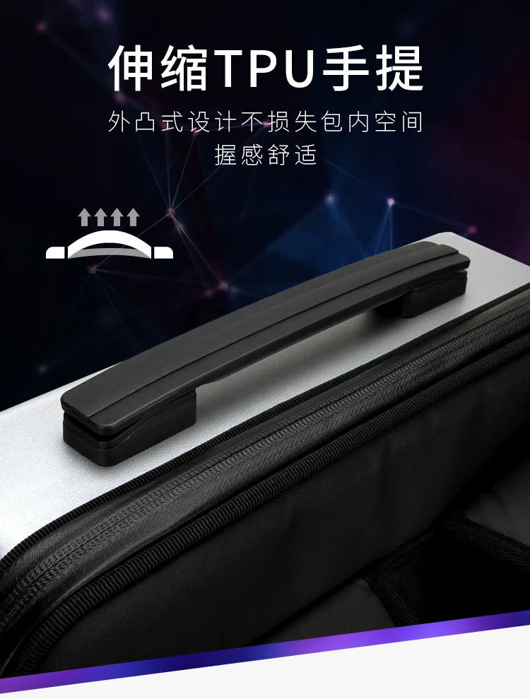 حقيبة ظهر للألعاب واللابتوب، مضادة للسرقة، مقاومة للماء، مزودة بمنفذ USB، حقيبة ظهر صلبة للرجال، مناسبة للأعمال والسفر، حقيبة ألعاب نمطية بحجم 17.3 بوصة undefined