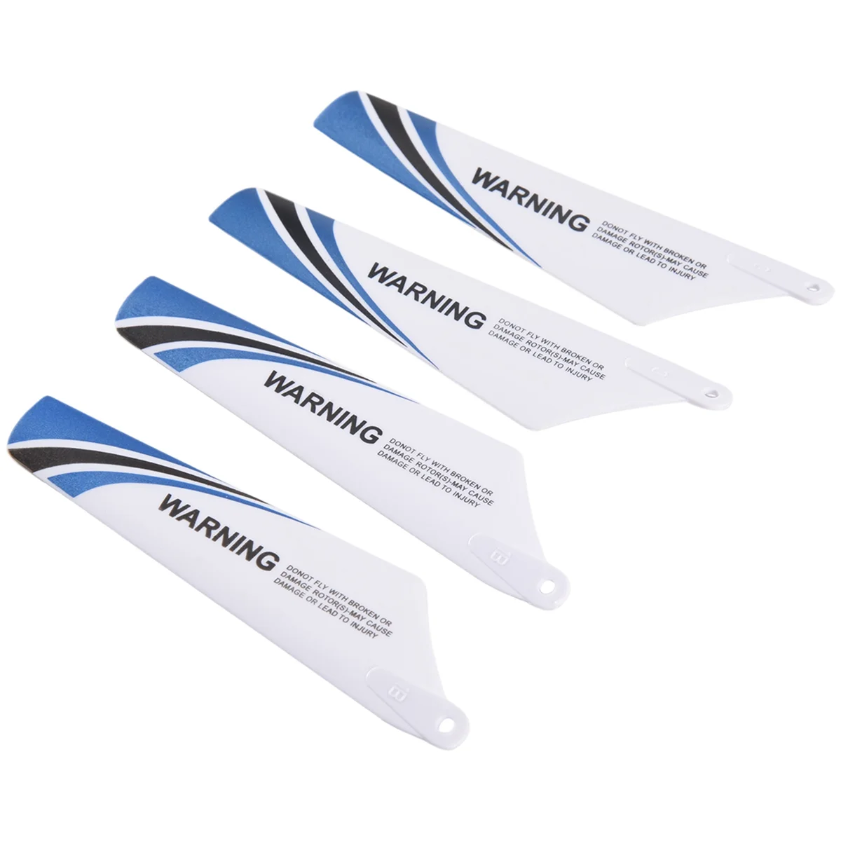 Lot de 4 pales de rechange pour hélicoptère RC S107G, couleur bleue, emballage d'origine