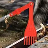 Gutter Rake Attachment Roof Gutters Cleaning Tool Rotatable Handle Small Rake Multi-Use Tool For Roofs Gutters And Hard-to-Reach 3