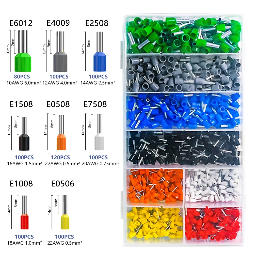 kit de terminal virola isolada extremidade 01
