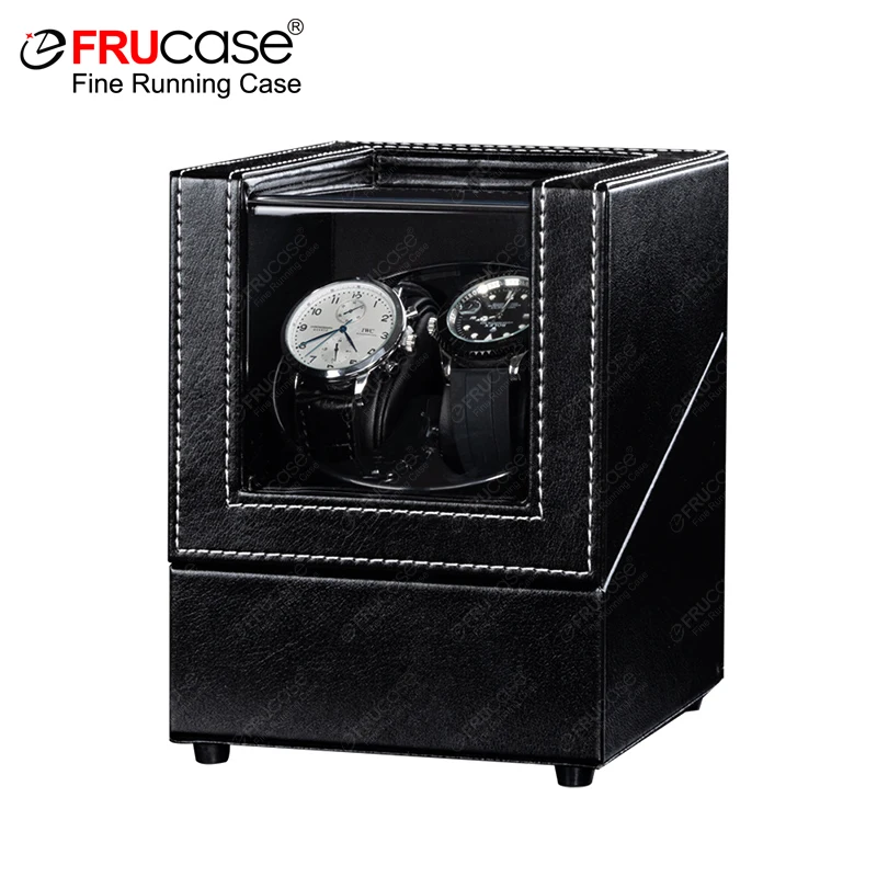 FRUCASE PU Watch Winder for Automatic Watches Watch Box USB Charging watch winder