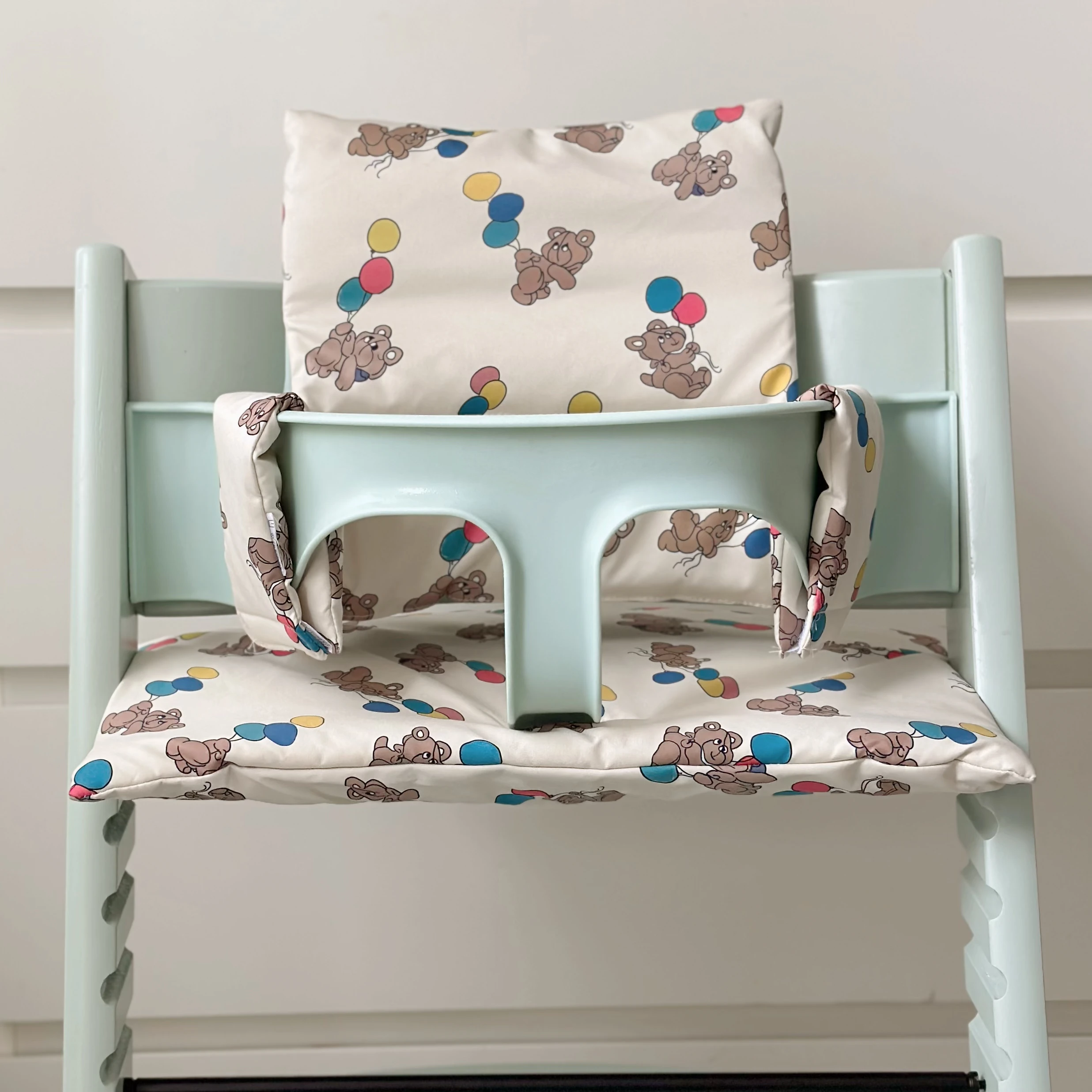 Dining Chair Cushion Cartoon Baby High Chair Bear Tiger Back Cushion Dining Accessories Eating