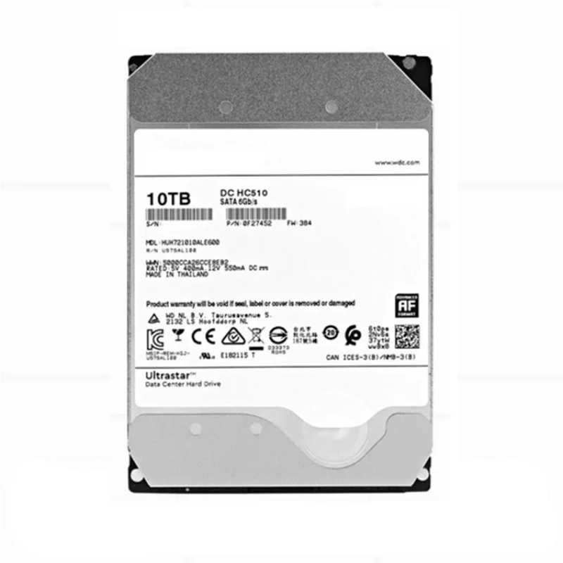 Dc Hc510 10tb Dc Hdd 7200rpm 256mb Cache Sata Iii 3.5" Desktop Server