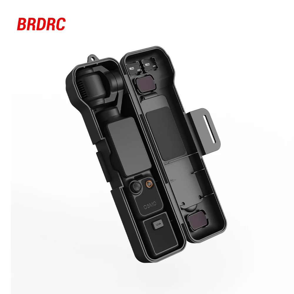 BRDRC Pocket 4 Aufbewahrungskoffer, Schutzhülle, Hartschalenkoffer für DJI OSMO Pocket 4 Zubehör, kratzfeste tragbare Box