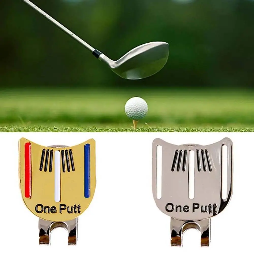 

Aids Ball Position Mark Accessories For Golfer Aiming Tool Golf Putting Alignment Hat Marker One Putt Golf Hat Clip Golf Marker