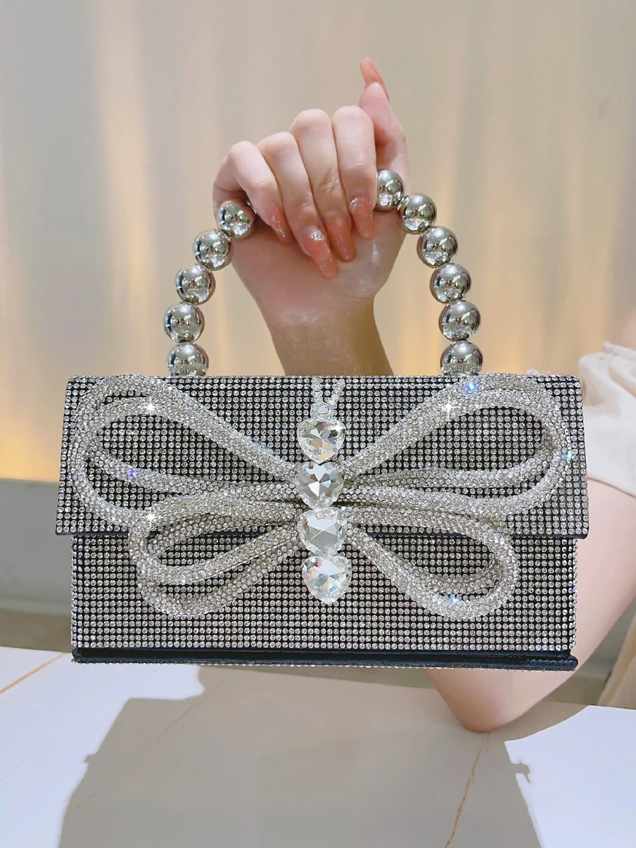 Bolsa Verde Mujer Bolsos De Mujer Con Diamantes De Imitación De