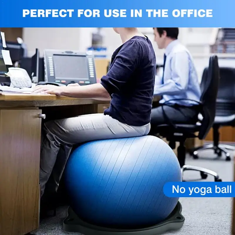 Yoga Ball Base Gymnastic Fitness Pilates Ball Base Balance Exercise Gym Fitness Yoga Indoor Training Fixed