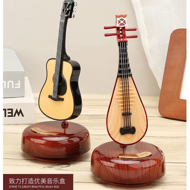 Retro Musical Instrument Music Box Music Decoration Octave Box Rotary ...