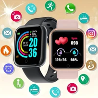 Montre intelligente de sport pour hommes et femmes, bracelet connecté, lecteur de contrôle de la musique, moniteur de sommeil, moniteur de pas de fitness, réveil, Y68 D20 1