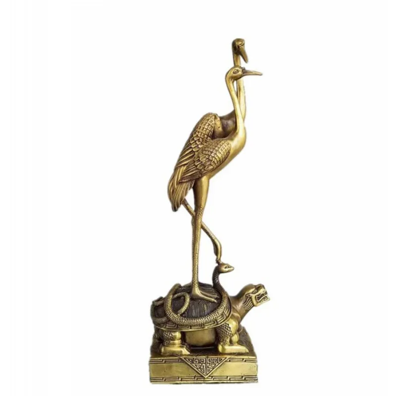 

Copper Statue Bronze ware, brass, crane, dragon, turtle, longevity, copper, crane, yellow crane, home furnishing