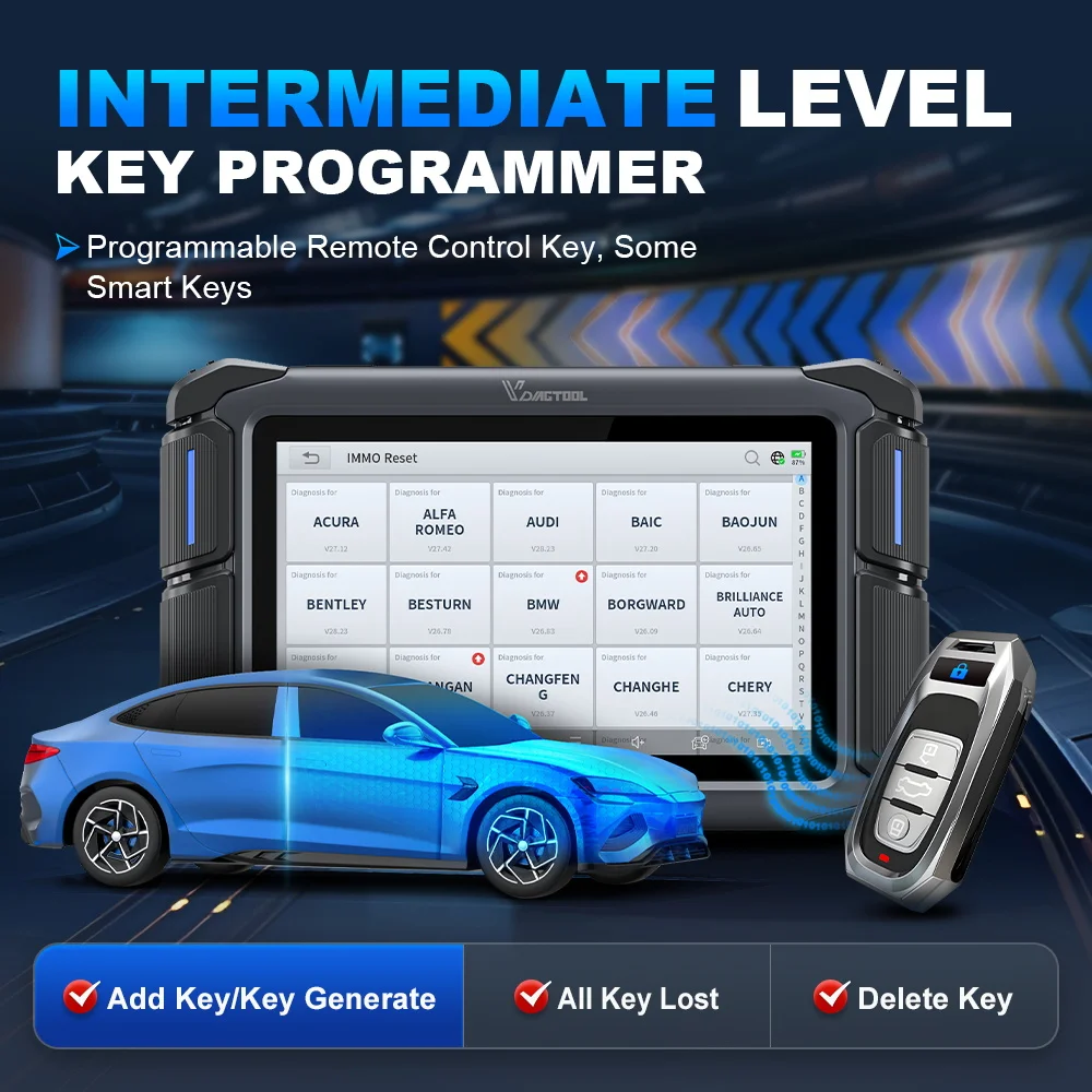 VDIAGTOOL VD70 Lite Car Diagnostic Tools Automotive Scanner With Key Programming 31+ Reset DOIP CANFD Free Updates - 4