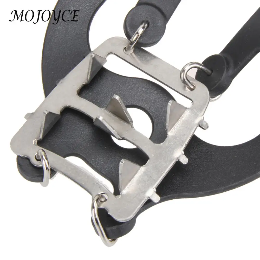 18 Teeth Outdoor Ice Snow Shoe Spiked Grip Cleat Crampons Anti Slip Shoe Covers ice gripper spike climbing crampons