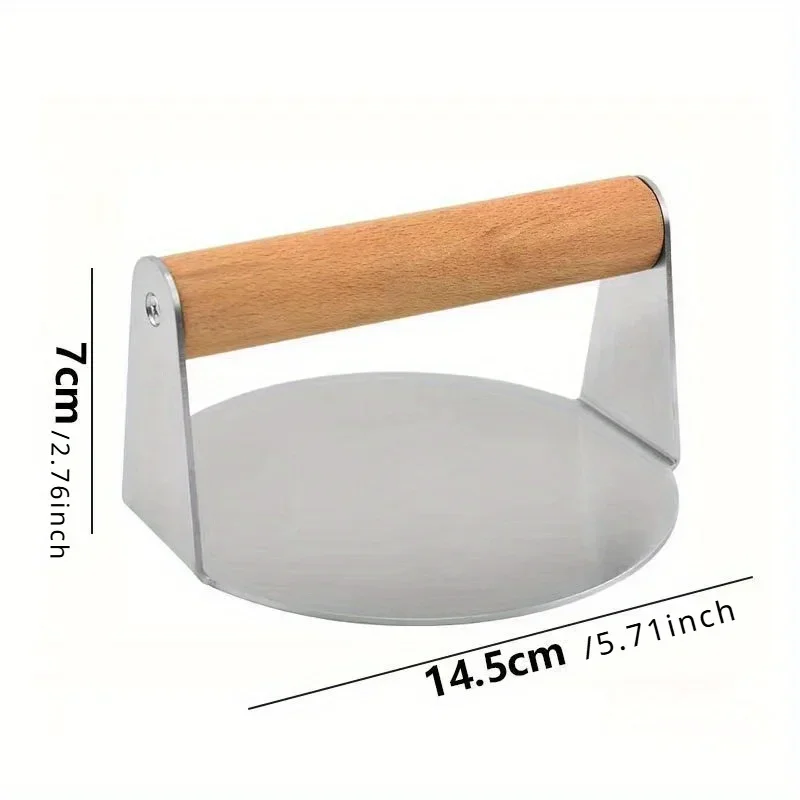 430 Stainless Steel Kitchen Tool Burger Meat Press Round Square Burger Kitchen Tool Meat Press Non stick