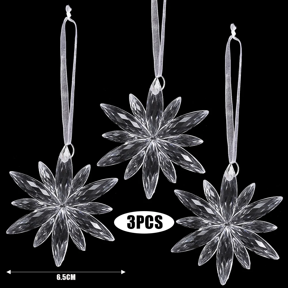 MyGiftHome Crystal Christmas Tree Ornaments Party Hanging Decor