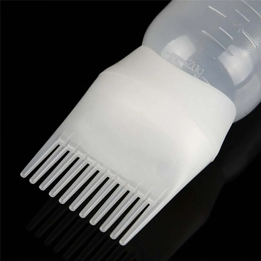 Comb Empty Bottle Oil Comb Hair Dye Bottle With Graduated Brush Hair Dye tool Dyeing Shampoo Bottle Applicator Bottles