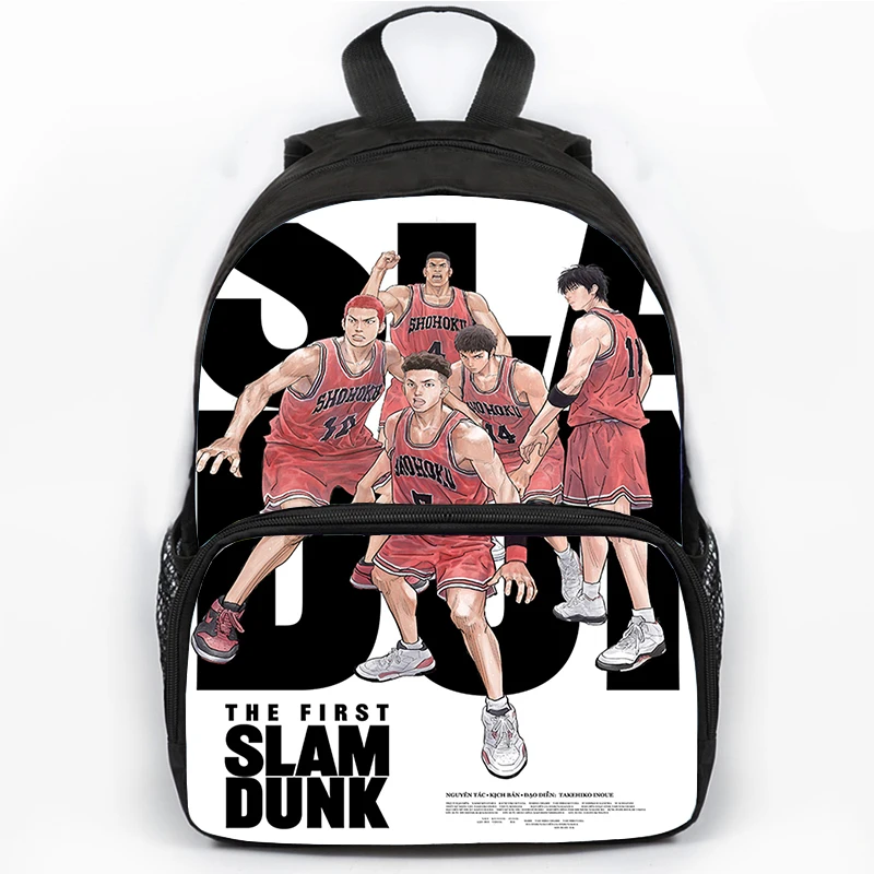 

16 Inch Anime Backpacks Slam Dunk Shohoku Kids School Bags for Children Boys Girls Backpack Waterproof Travel Bookbag Mochila