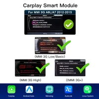 Pour Audi A6 A7 C7 MMI 3G HN + R 2011-2015 autoradio GPS Navi sans fil CarPlay Android Auto lecteur multimédia 5