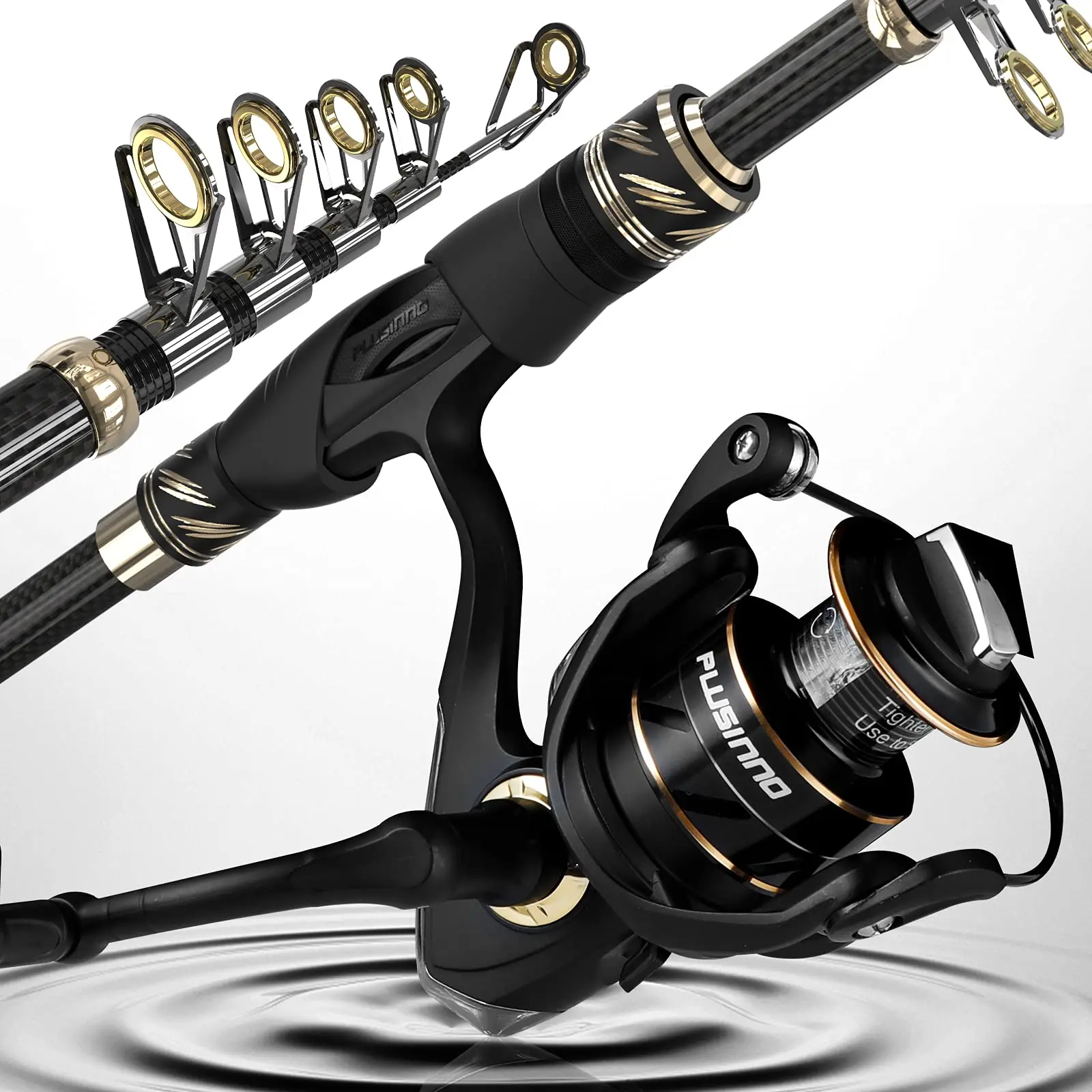 Plusinno Fishing Rod And Reel Combos Carbon Fiber Vi Telescopic Fishing Rod  With Reel Combo Sea Saltwater Freshwater Kit - Rod Combo - AliExpress