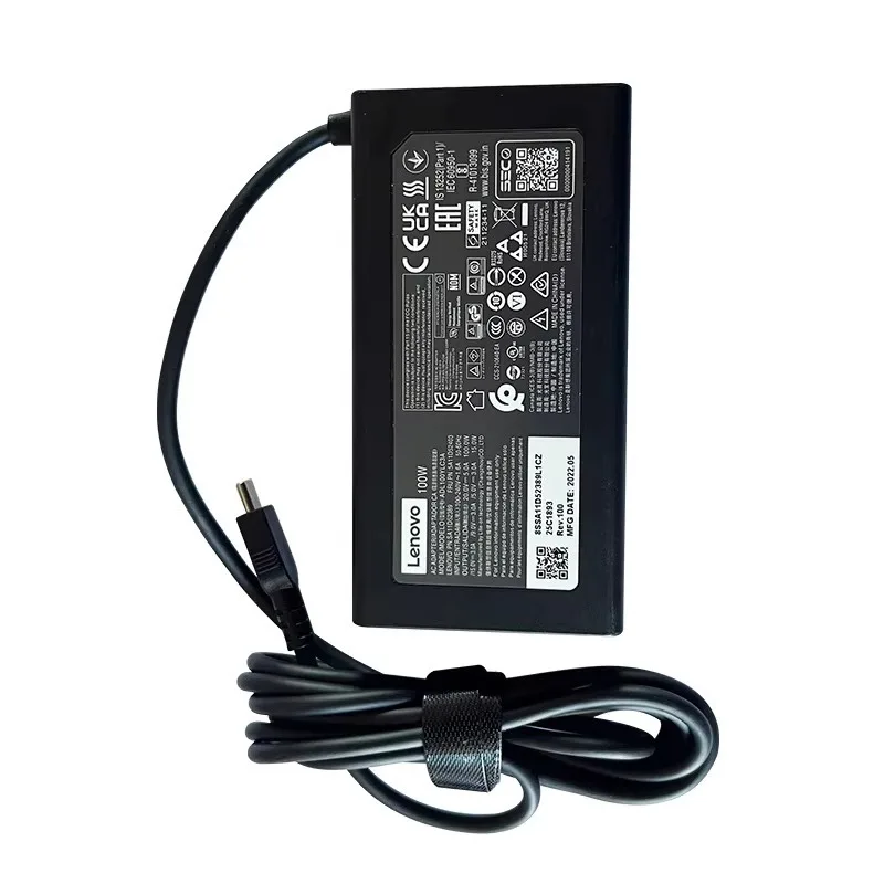 레노버 100W 20V-5A 노트북 전원 어댑터 PD (샤오신 14PRO 14 씽크북 15 고속 충전용)