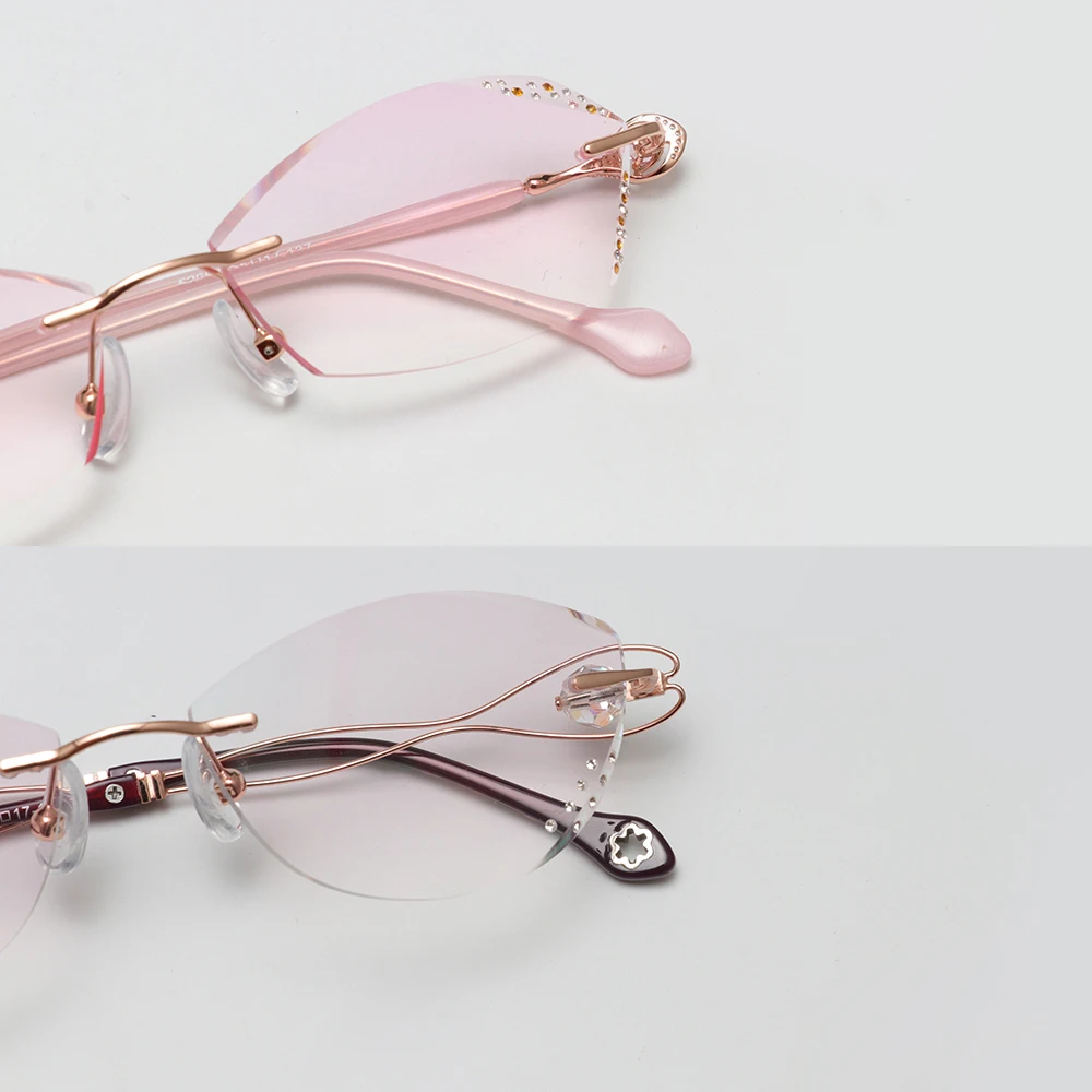 Myopie 1,61 Index MR-8 Starke Klare Linse Rahmenlose Brille Anti Reflektierende Optische Single Vision Rezept Linsen Für Augen – Detail 8