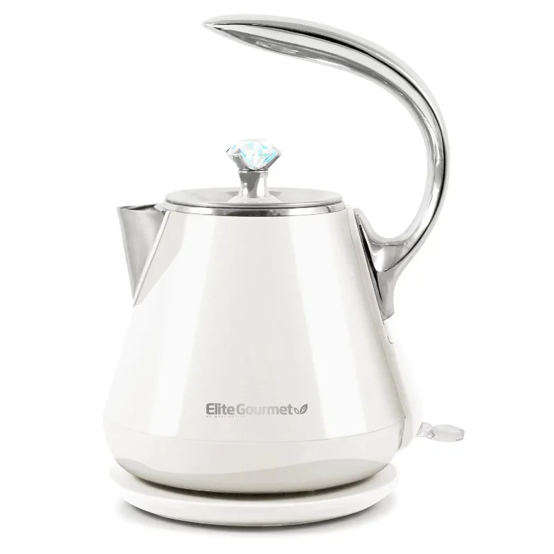 

Elite Platinum EKT-1203W 1.2L Cool-Touch Stainless Steel Electric Kettle - White