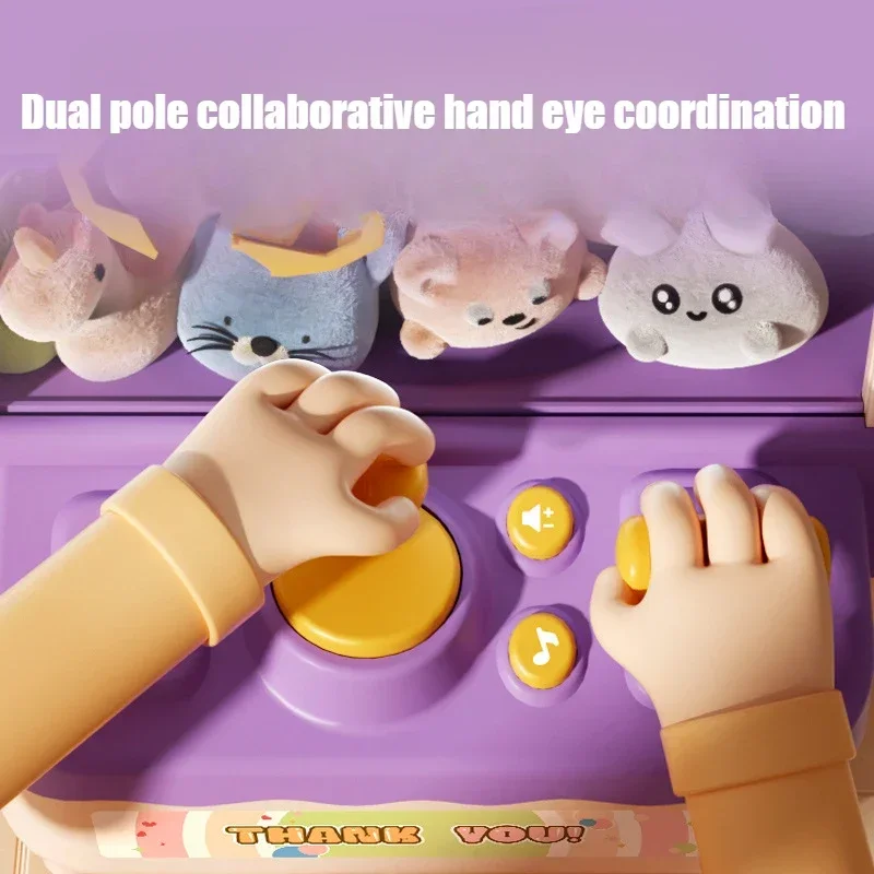 Children's Ball Catching Machine Mini Claw Machine Household Small Coin Operated Game Machine Parent Child Puzzle Toys Boy Gift 4