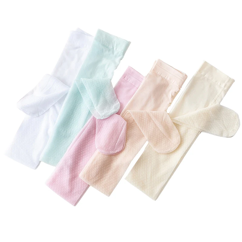 Summer Girls Tights Kids Pantyhose Ultra-thin Silk Ballet Transparent Breathable Mesh Casual Fashion Princess Children Stockings