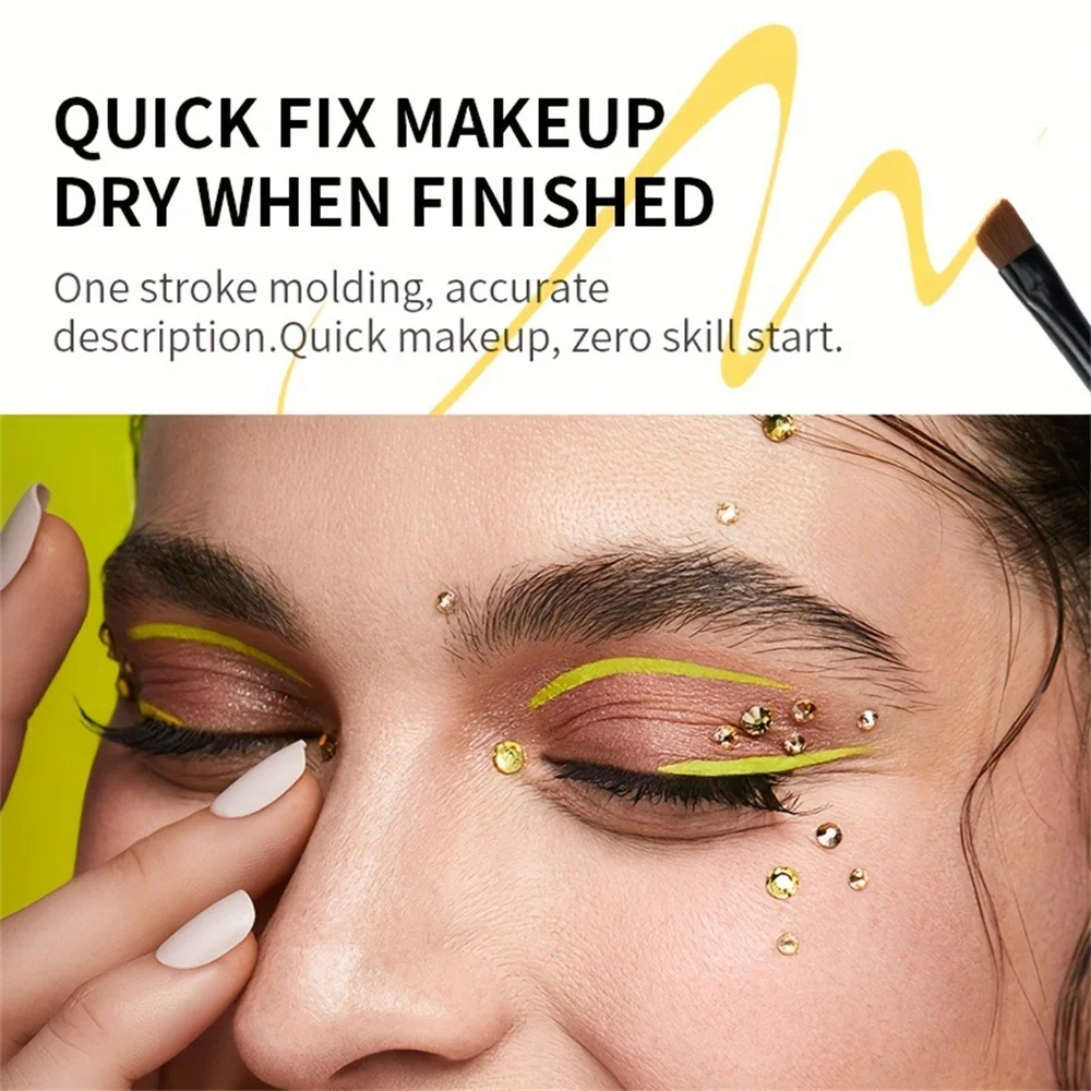 Matte Liquid Eyeliner Gel Durable Dyed Eye Shadow Color Painted Cream Natural Lasting High Color Rendering Waterproof Not Smudge